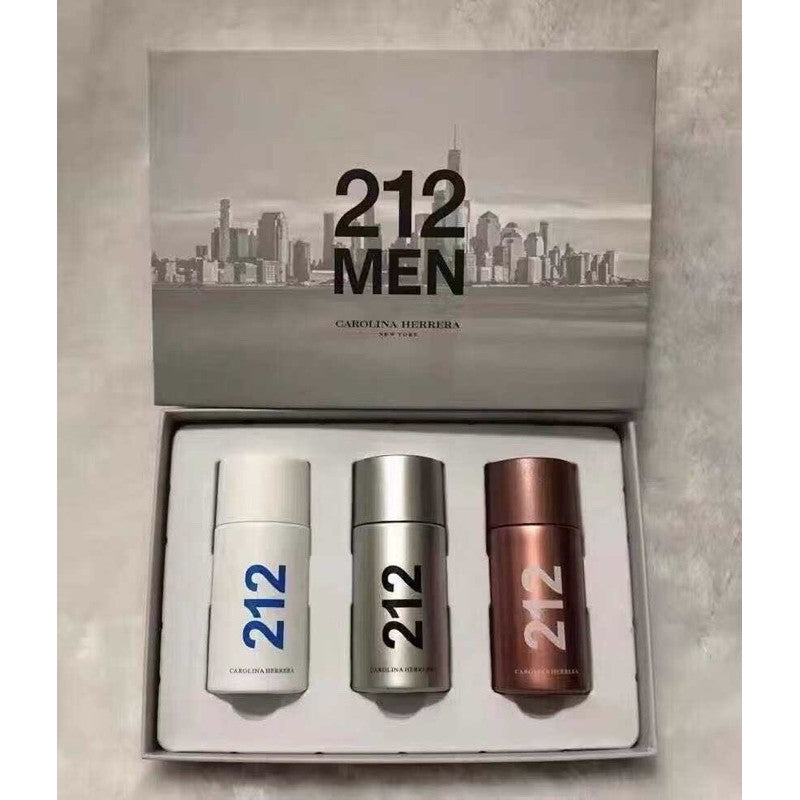 Carolina Herrera 212 Mens Gift set - 3 x 30ml - Fragrance Deliver SA